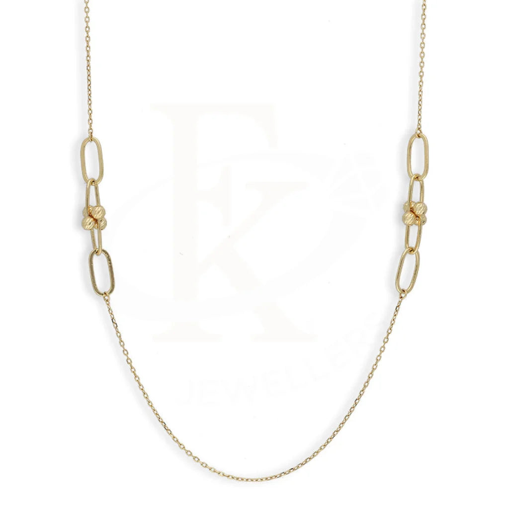 Gold Paper Clip Hardware Shall Necklace 18Kt - Fkjnkl18K5528 Necklaces