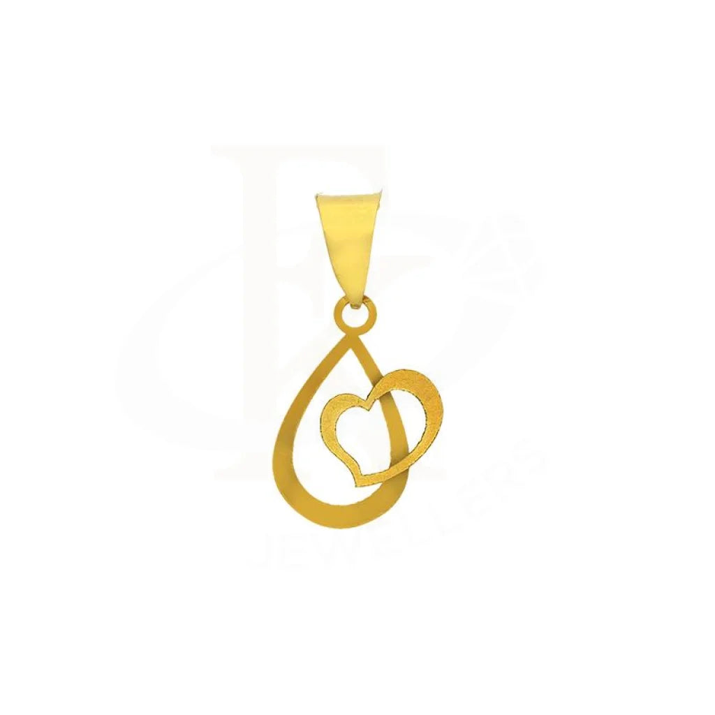 Gold Pear In Heart Pendant 18Kt - Fkjpnd18K2527 Pendants