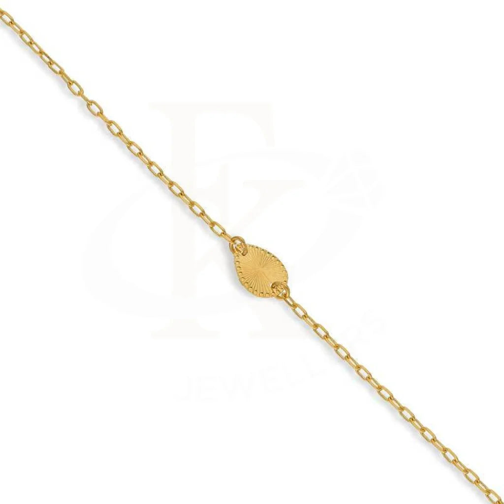 Gold Pear Shaped Bracelet 21Kt - Fkjbrl21K2942 Bracelets