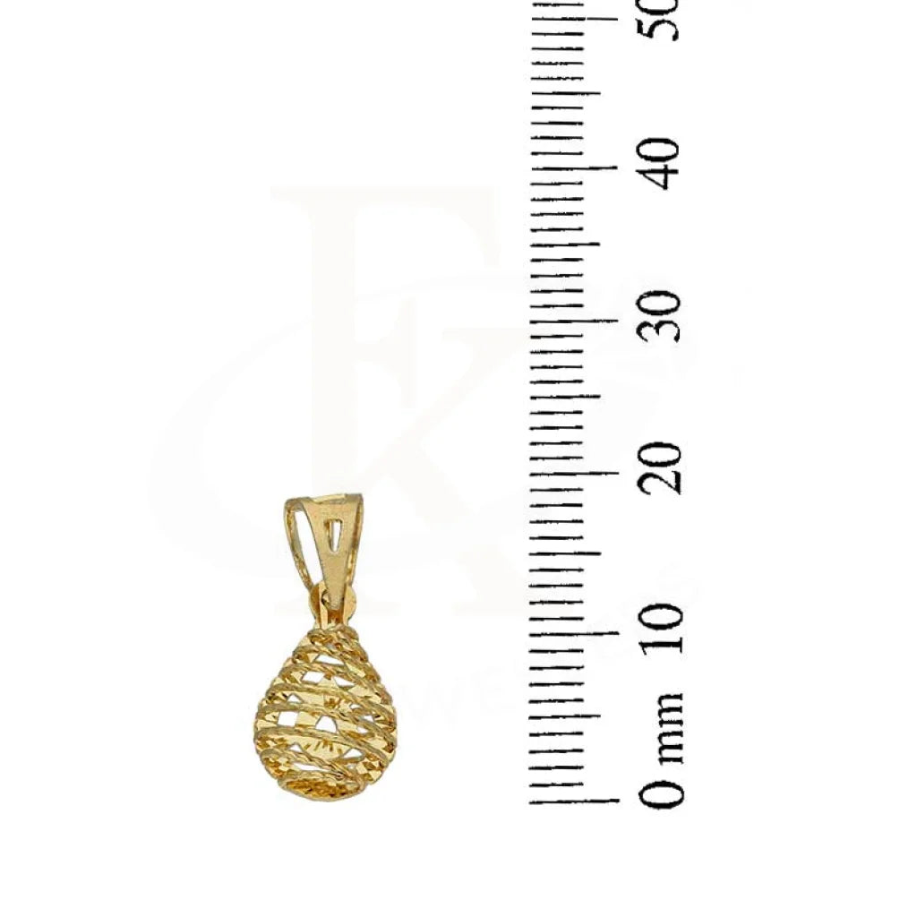 Gold Pear Shaped Pendant 18Kt - Fkjpnd18K2820 Pendants