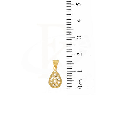 Gold Pear Shaped Pendant 21Kt - Fkjpnd21K3077 Pendants