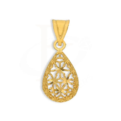 Gold Pear Shaped Pendant 21Kt - Fkjpnd21K3077 Pendants