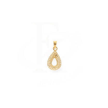 Gold Pear Shaped Pendant 21Kt - Fkjpnd21Km8042 Pendants