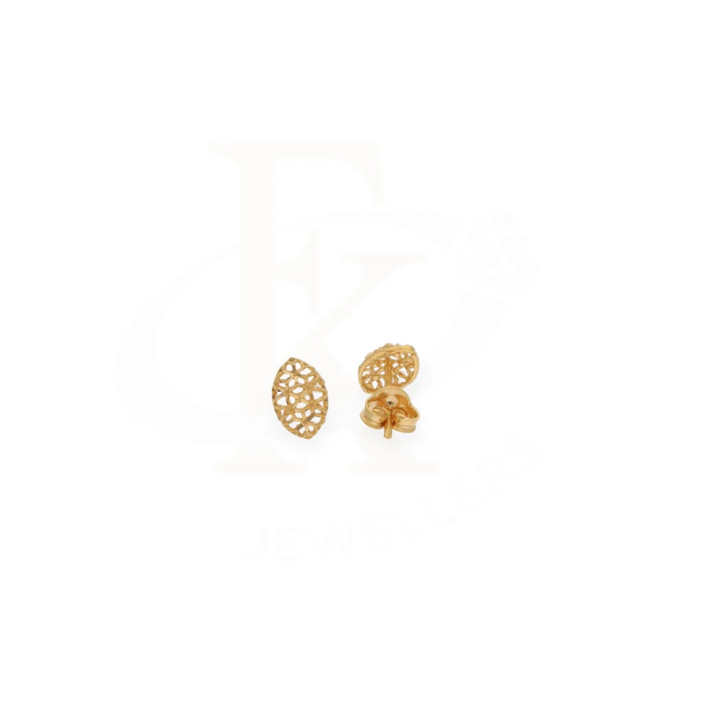 Gold Pear Shaped Pendant Set (Necklace Earrings And Ring) 21Kt - Fkjnklst21Km8051 Sets