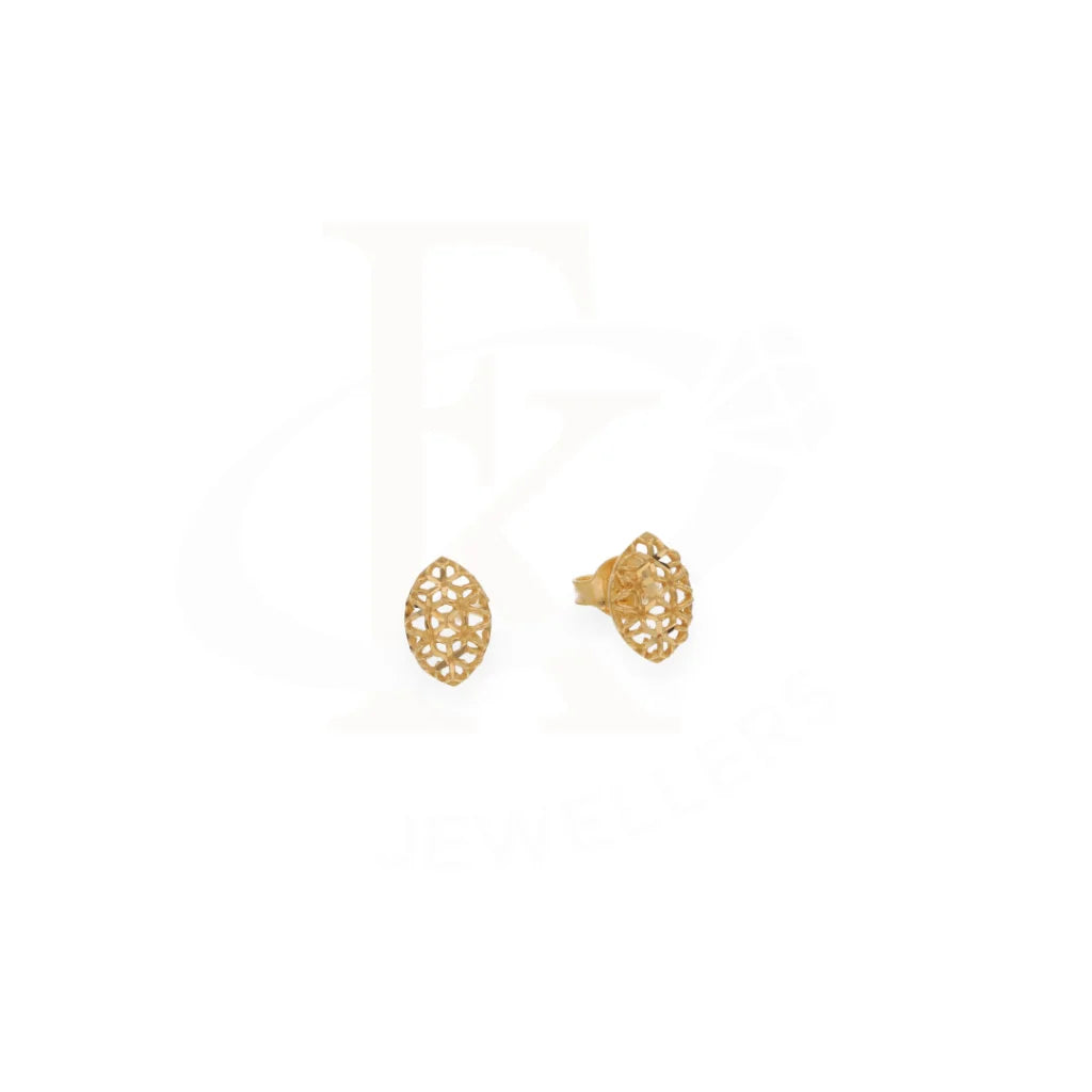 Gold Pear Shaped Pendant Set (Necklace Earrings And Ring) 21Kt - Fkjnklst21Km8051 Sets