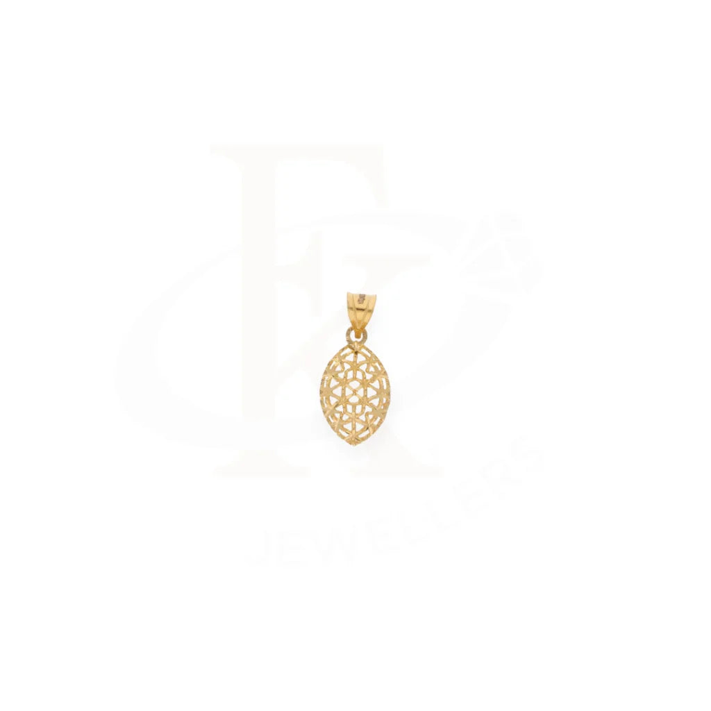 Gold Pear Shaped Pendant Set (Necklace Earrings And Ring) 21Kt - Fkjnklst21Km8051 Sets