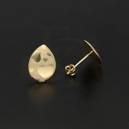 Gold Pear Shaped Stud Earrings 18Kt - Fkjern18K5120