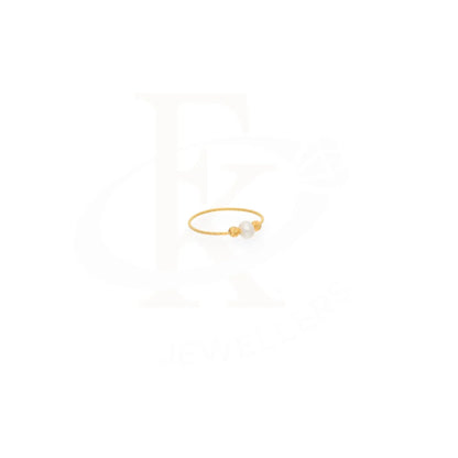 Gold Pearl Ring 21Kt - Fkjrn21Km7991 Rings