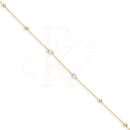 Gold Pearls And Beads Bracelet 21Kt - Fkjbrl21Km5052 Bracelets