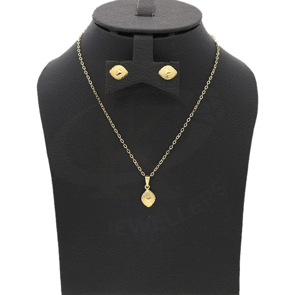 Gold Pendant Set (Necklace And Earrings) 18Kt - Fkjnklst18K2146 Sets