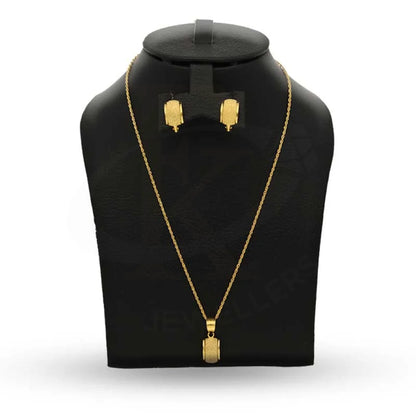 Gold Pendant Set (Necklace And Earrings) 18Kt - Fkjnklst18K2443 Sets