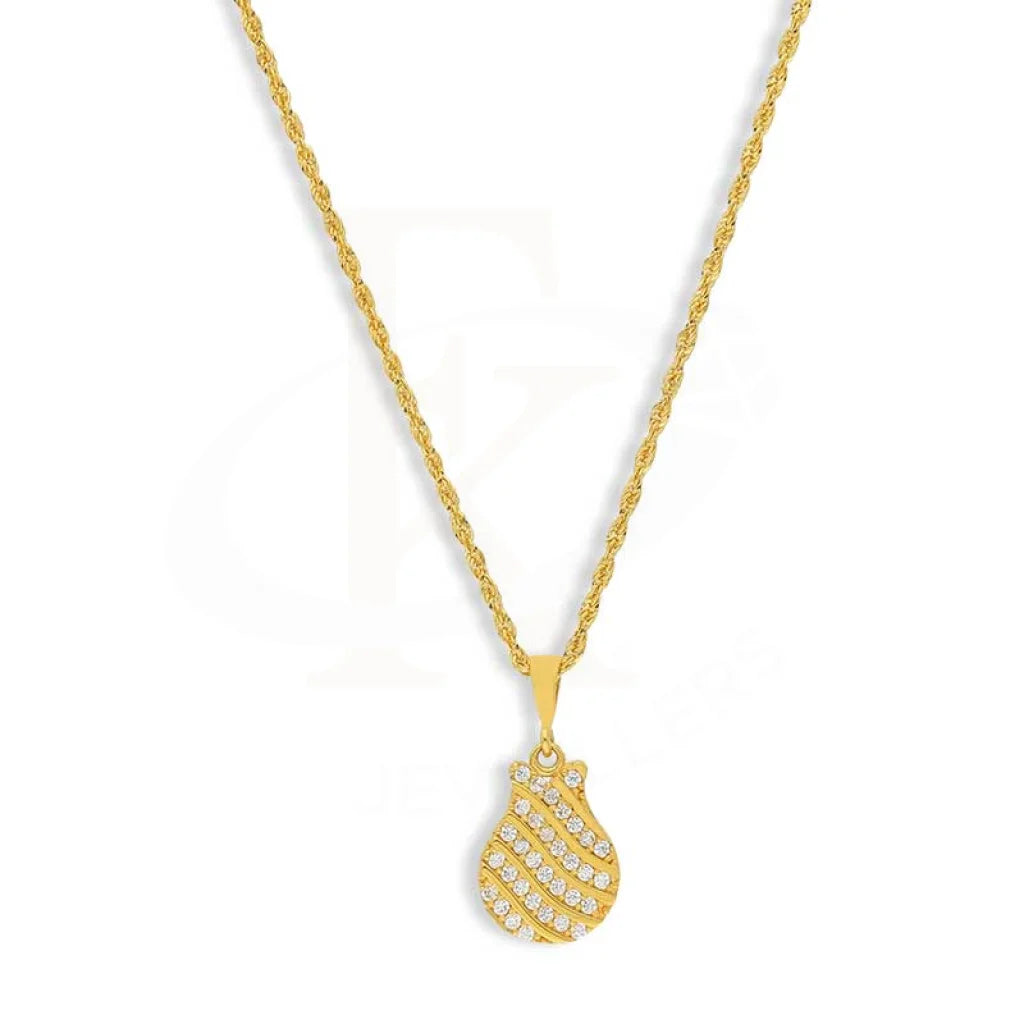 Gold Pendant Set (Necklace Earrings And Ring) 18Kt - Fkjnklst18K6166 Sets