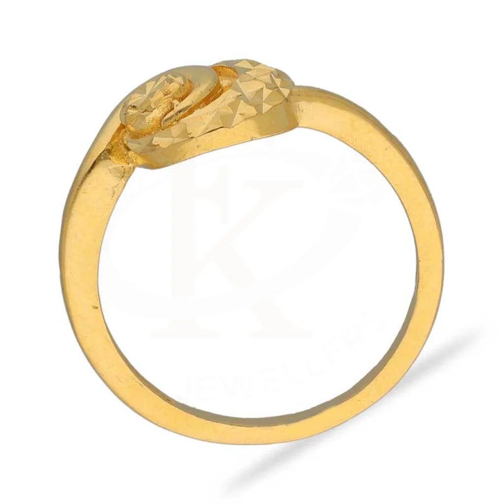 Gold Pendant Set (Necklace Earrings And Ring) 22Kt - Fkjnklst22K2396 Sets