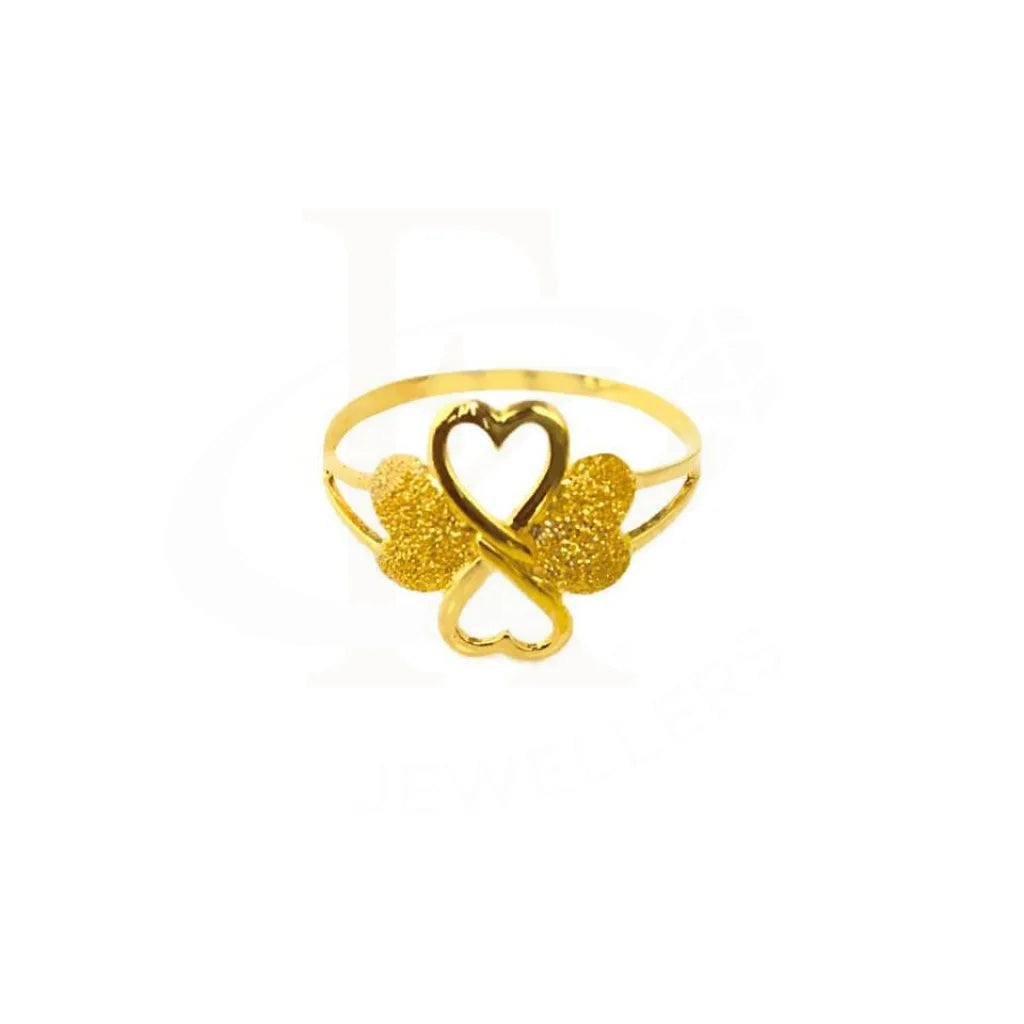 Gold Quadruple Heart Ring 18Kt - Fkjrn1299 Rings