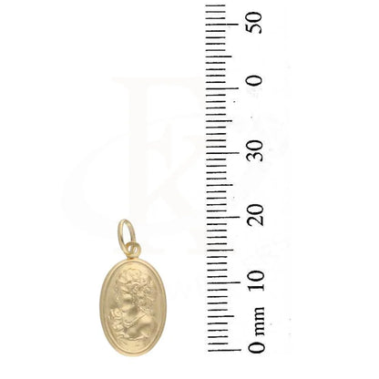 Gold Queen Oval Shaped Pendant 18Kt - Fkjpnd18K2991 Pendants