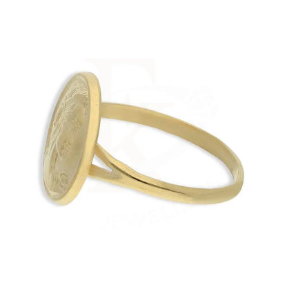 Gold Queen Round Shaped Ring 18Kt - Fkjrn18K3769 Rings