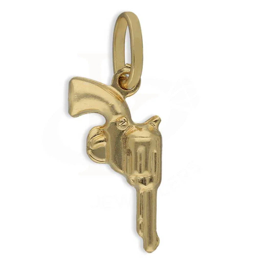 Gold Revolver Gun Pendant 18Kt - Fkjpnd18K3156 Pendants