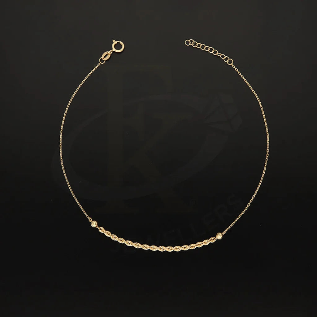 Gold Rope Anklet 18Kt - Fkjankl18K5267 Anklets