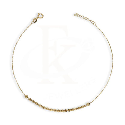 Gold Rope Anklet 18Kt - Fkjankl18K5267 Anklets