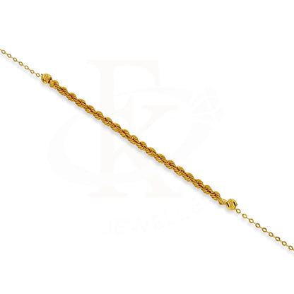 Gold Rope Bracelet 21Kt - Fkjbrl21Km1001 Bracelets