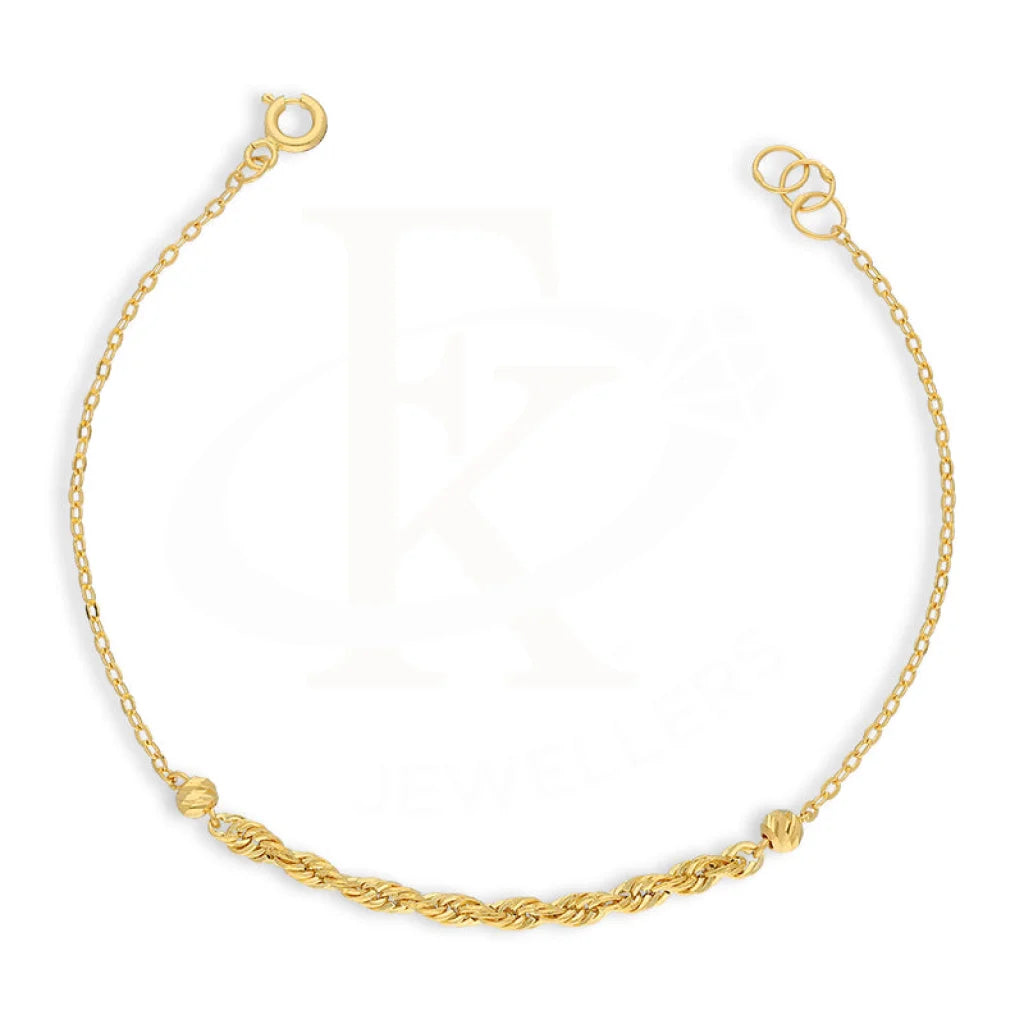 Gold Rope Bracelet 21Kt - Fkjbrl21Km5416 Bracelets