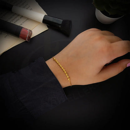 Gold Rope Bracelet 21Kt - Fkjbrl21Km5416 Bracelets