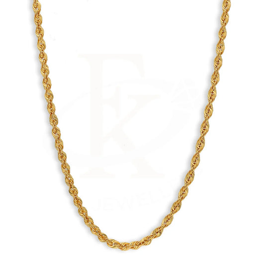 Gold Rope Chain 22Kt - Fkjcn22K5627 Chains