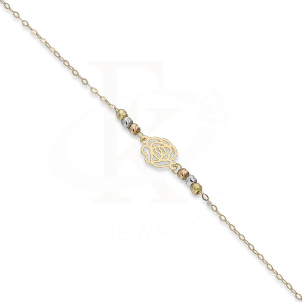 Gold Rose Shaped Bracelet 18Kt - Fkjbrl18Km5437 Bracelets