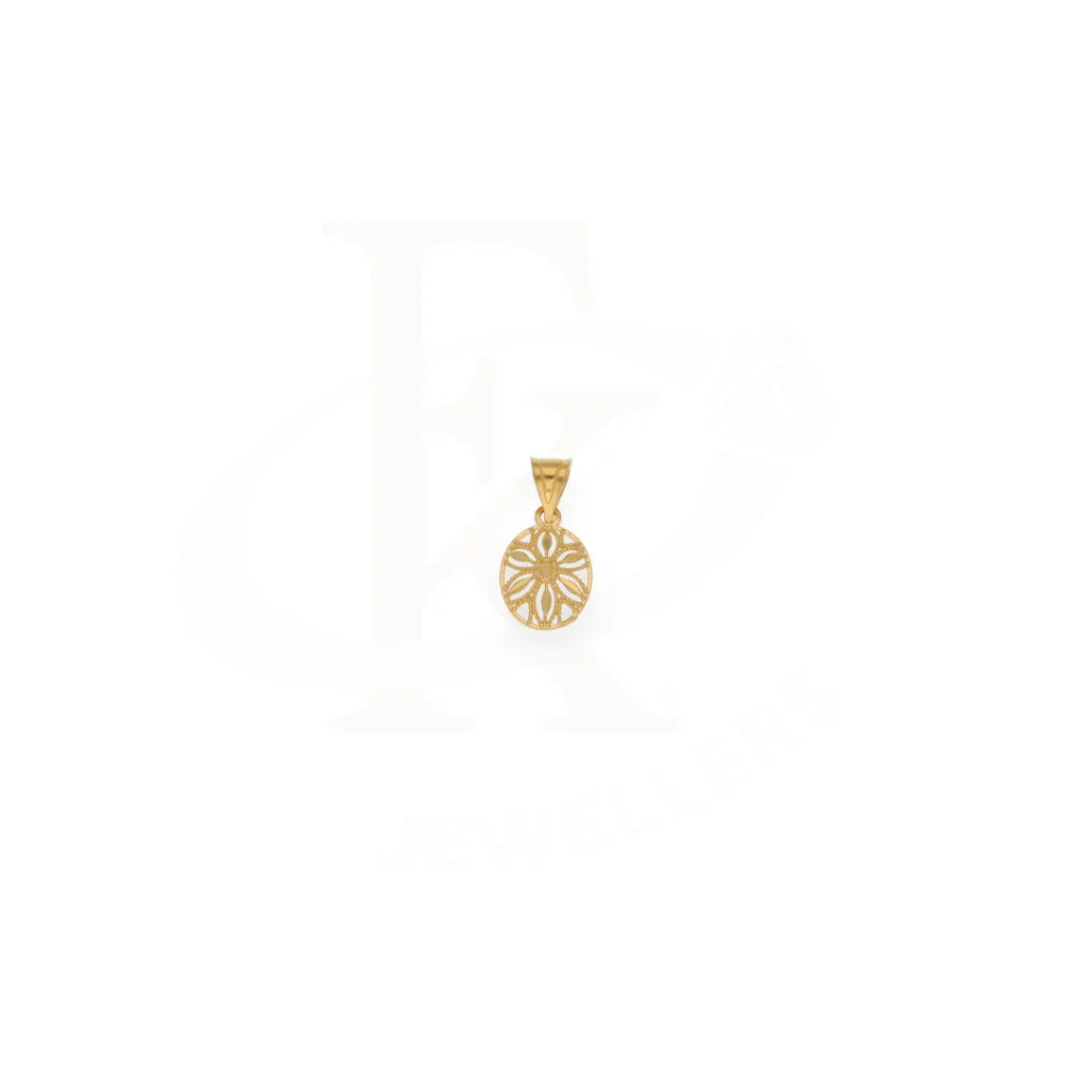 Gold Round Pendant 21Kt - Fkjpnd21Km8209 Pendants