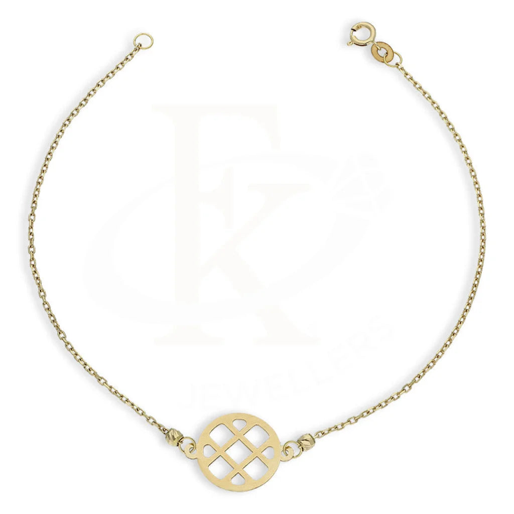 Gold Round Shaped Bracelet 18Kt - Fkjbrl18K5318 Bracelets