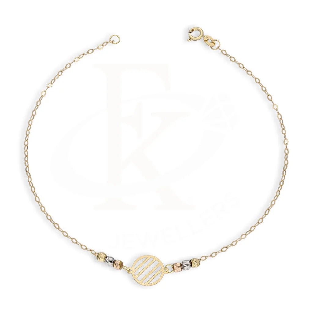 Gold Round Shaped Bracelet 18Kt - Fkjbrl18Km5432 Bracelets