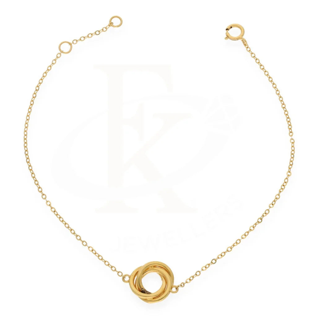 Gold Round Shaped Bracelet 21Kt - Fkjbrl21K7818 Bracelets