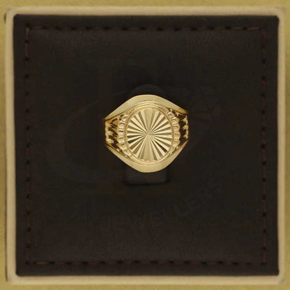 Gold Round Shaped Mens Ring 18Kt - Fkjrn18K3812 Rings