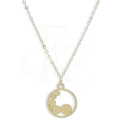 Gold Round Shaped Necklace 18Kt - Fkjnkl18Km5291 Necklaces