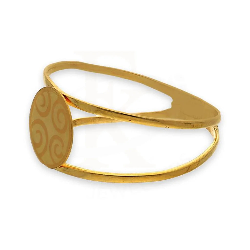 Gold Round Shaped Ring 21Kt - Fkjrn21K2856 Rings