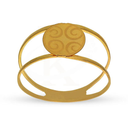 Gold Round Shaped Ring 21Kt - Fkjrn21K2856 Rings