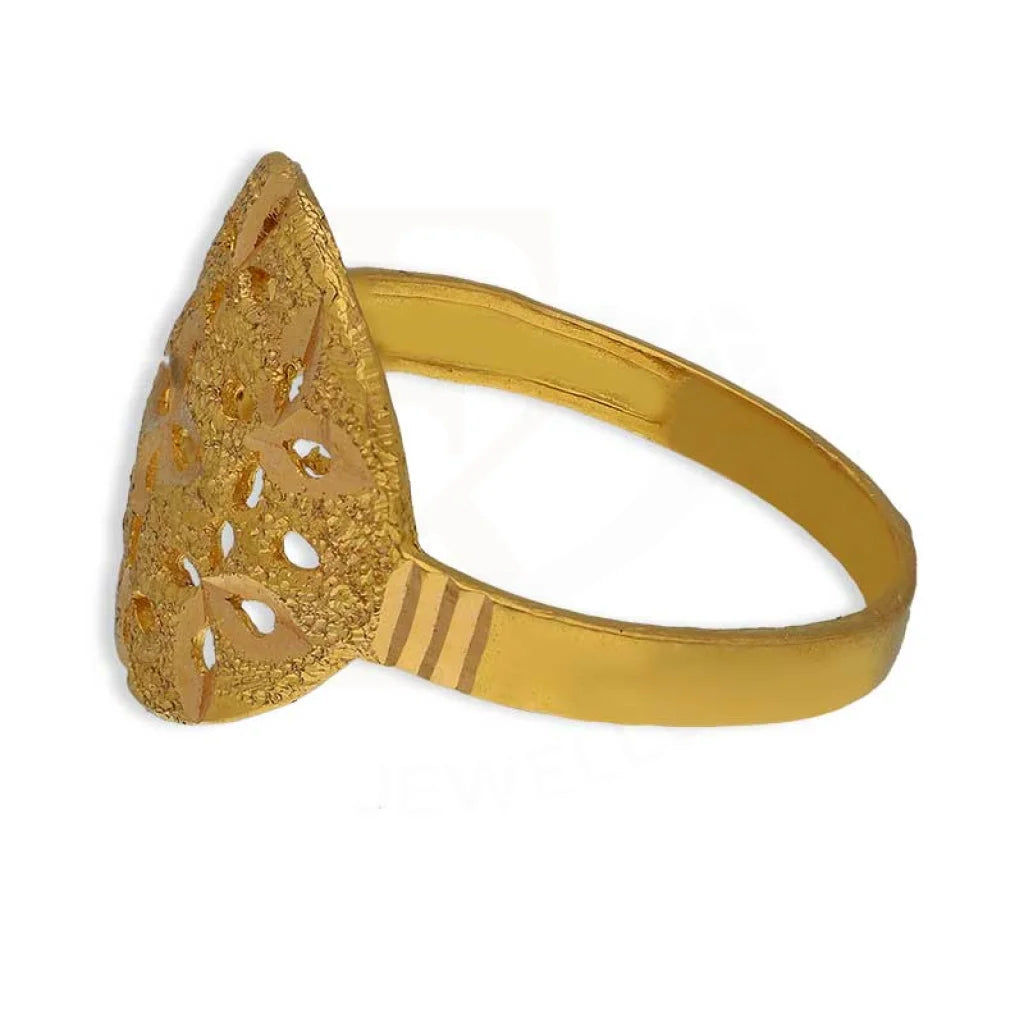 Gold Round Shaped Ring 22Kt - Fkjrn22K3665 Rings