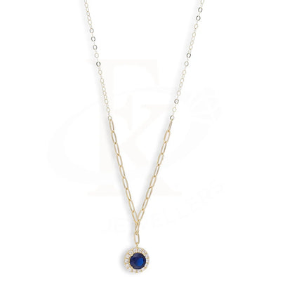 Gold Round Solitaire Necklace 18Kt - Fkjnkl18Km5353 Necklaces