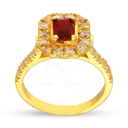 Gold Solitaire Ring 22Kt - Fkjrn22K3039 Rings