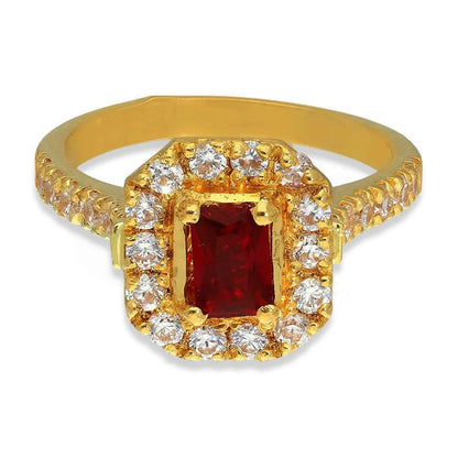 Gold Solitaire Ring 22Kt - Fkjrn22K3039 Rings