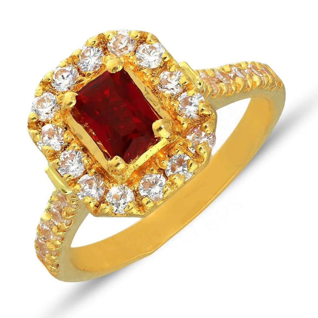 Gold Solitaire Ring 22Kt - Fkjrn22K3039 Rings