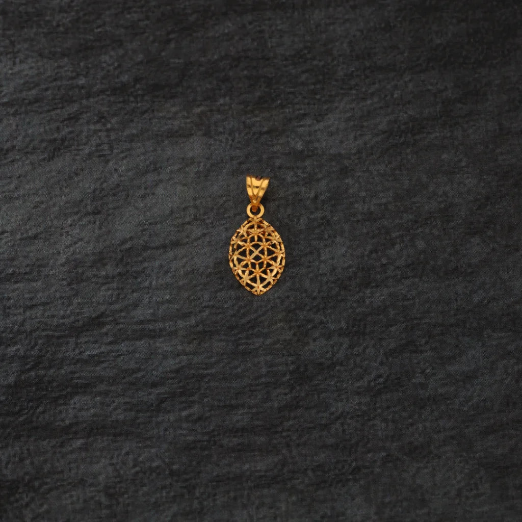 Gold Sagatear Drop Pendant 21Kt - Fkjpnd21Km8395 Pendants