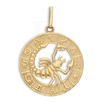 Gold Scorpio Zodiac Sign Pendant 18Kt - Fkjpnd18K5465 Pendants