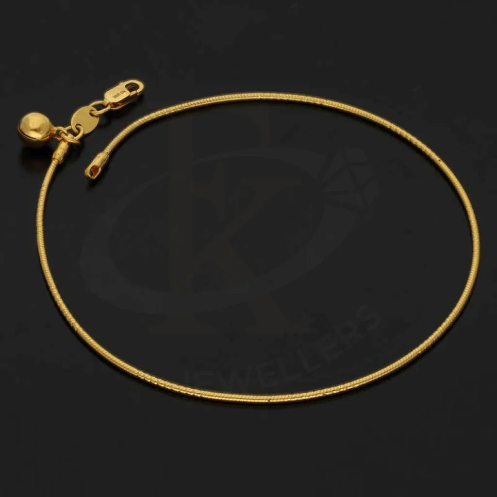 Gold Snake Anklet 22Kt - Fkjankl22K2045 Anklets