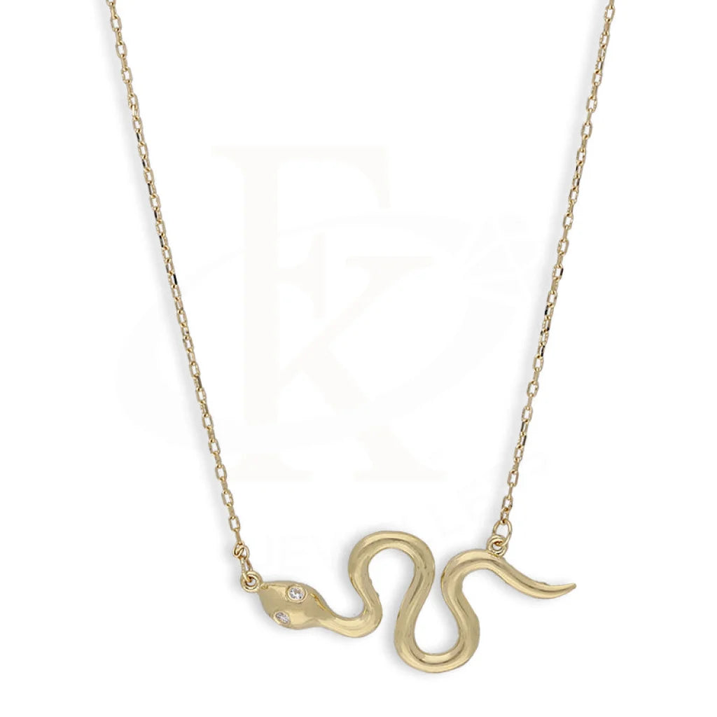 Gold Snake Necklace 18Kt - Fkjnkl18Km5365 Necklaces