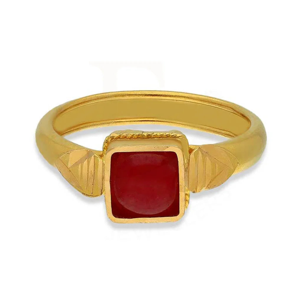 Gold Solitaire Baby Ring 22Kt - Fkjrn22K3819 Rings