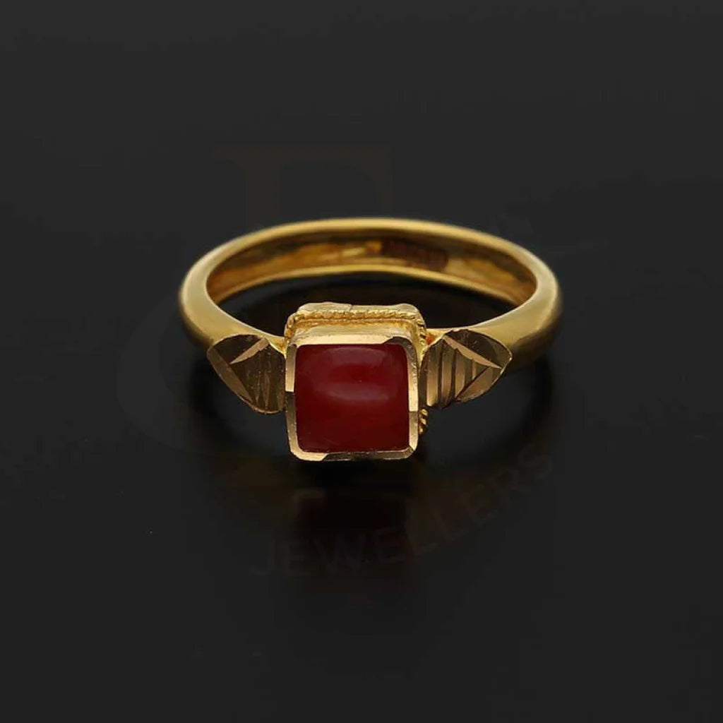 Gold Solitaire Baby Ring 22Kt - Fkjrn22K3819 Rings