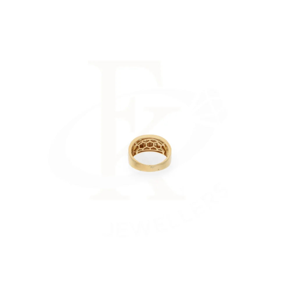 Gold Solitaire Cross Ring 18Kt - Fkjrn18K7869 Rings