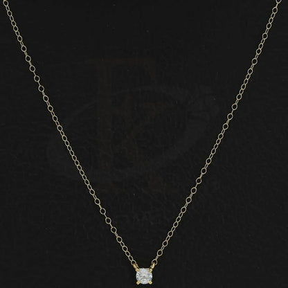 Gold Solitaire Necklace 18K - Fkjnkl18K2693 Necklaces