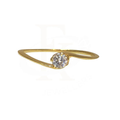 Gold Solitaire Ring 18Kt - Fkjrn1296 Rings
